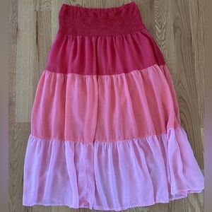 oliphant pink  Ombre Women's Maxi Skirt size small